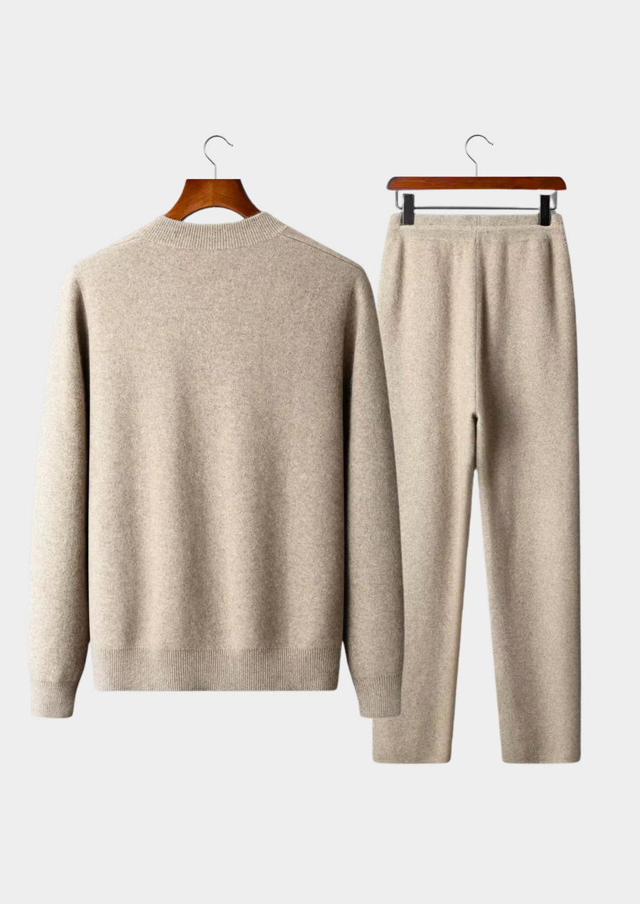 Pure Extra-Fine Merino Wool Sand Falconi Set