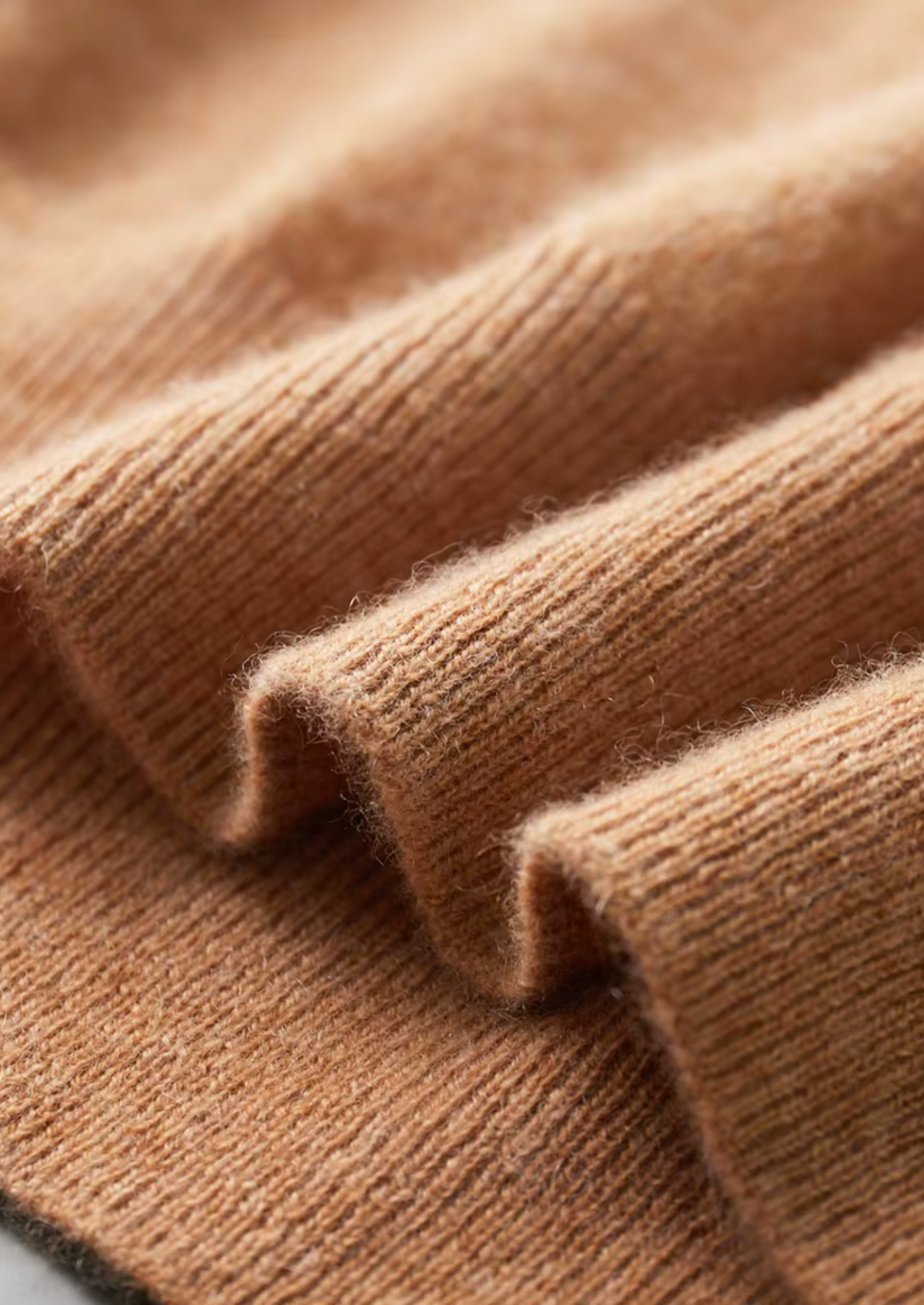 Premium Cashmere Classic Crewneck T-Shirt - Honey Mustard