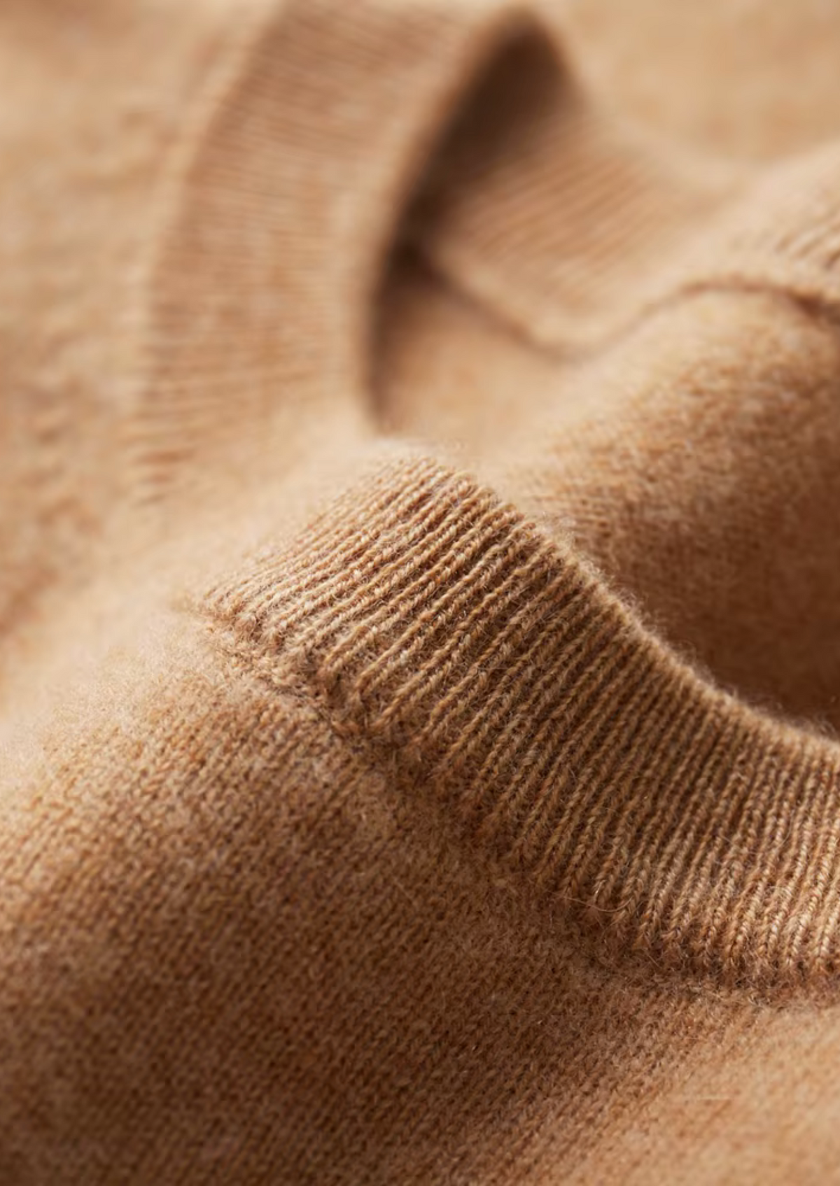 Premium Cashmere Classic Crewneck T-Shirt - Honey Mustard