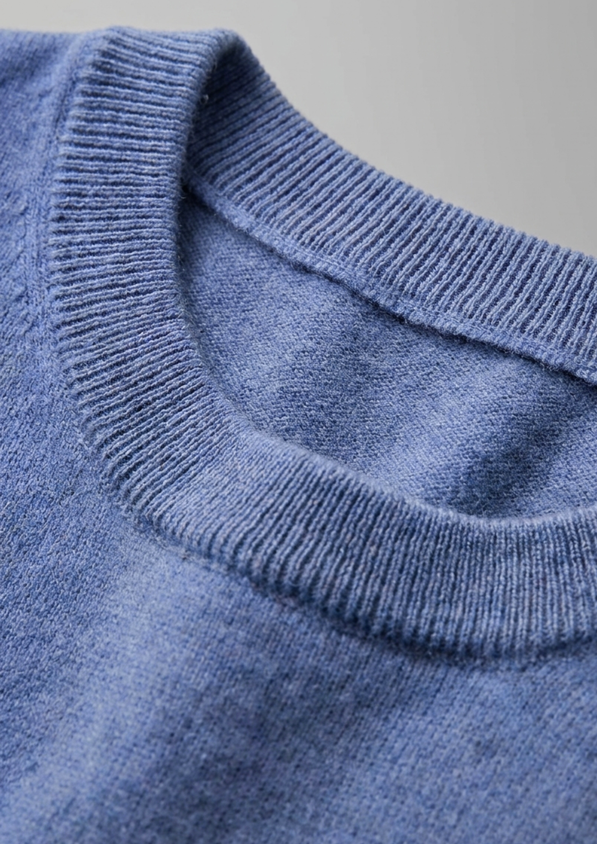 Premium Cashmere Classic Crewneck T-Shirt - Deep Atlantic