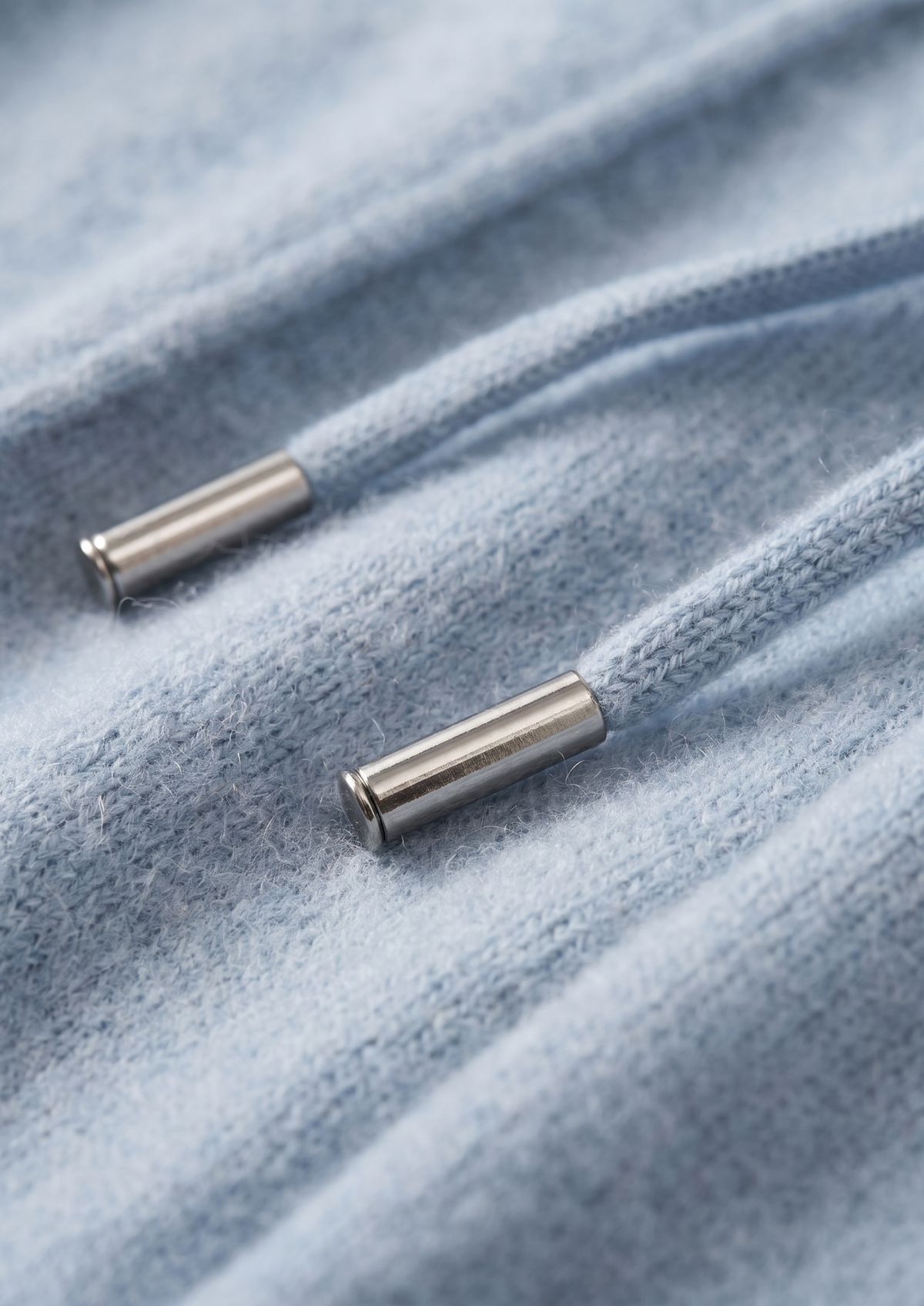 Pure Extra-Fine Merino Wool Light Blue Luzzo Set